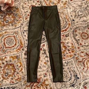 Zara Faux Leather Skinny/Stretchy Pants